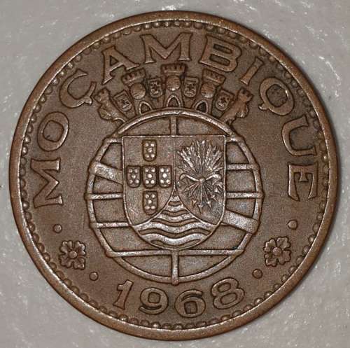 1968 - 1 ESCUDO - MOCAMBIQUE - MOZAMBIQUE - (Bronze)